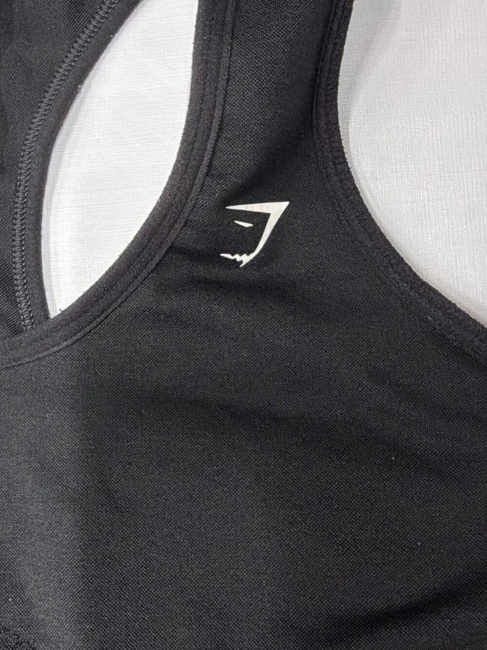 Gymshark Lift Seamless Midi Tank With Shelf Black size XL - Picture 8 of 8